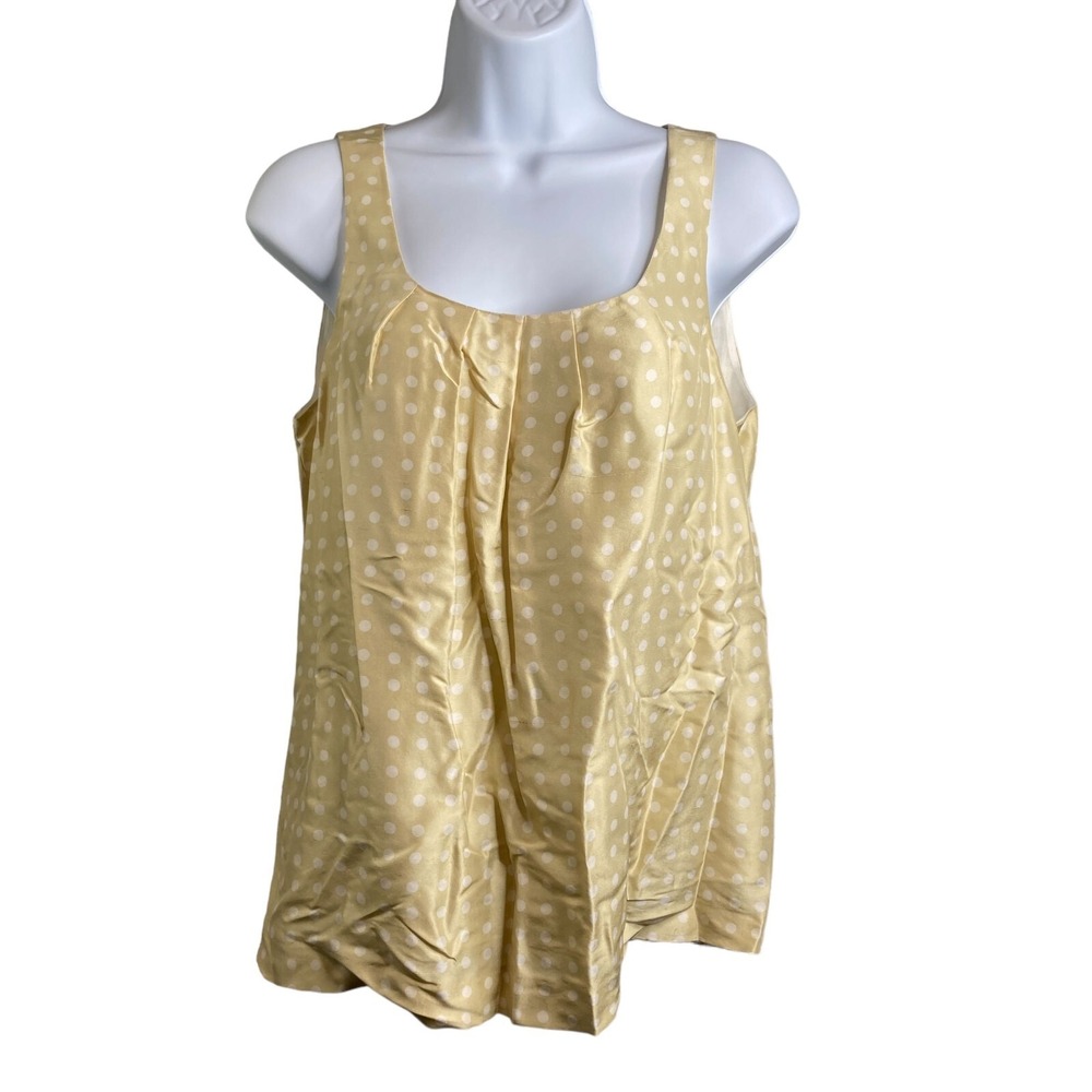 J Crew Women's Polka Dot 100% Silk Top Size 0 Flowy Fairy Coquette Airy Ethereal